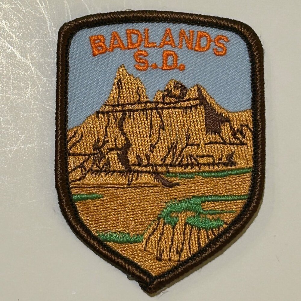 Badlands South Dakota Embroidered Patch UNUSED